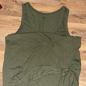Oversized green tank top